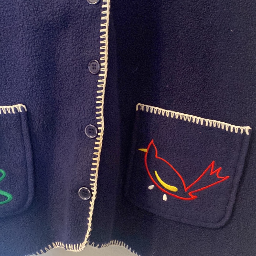 Basic Editions Plus Holiday Button Down Fleece Ve… - image 2